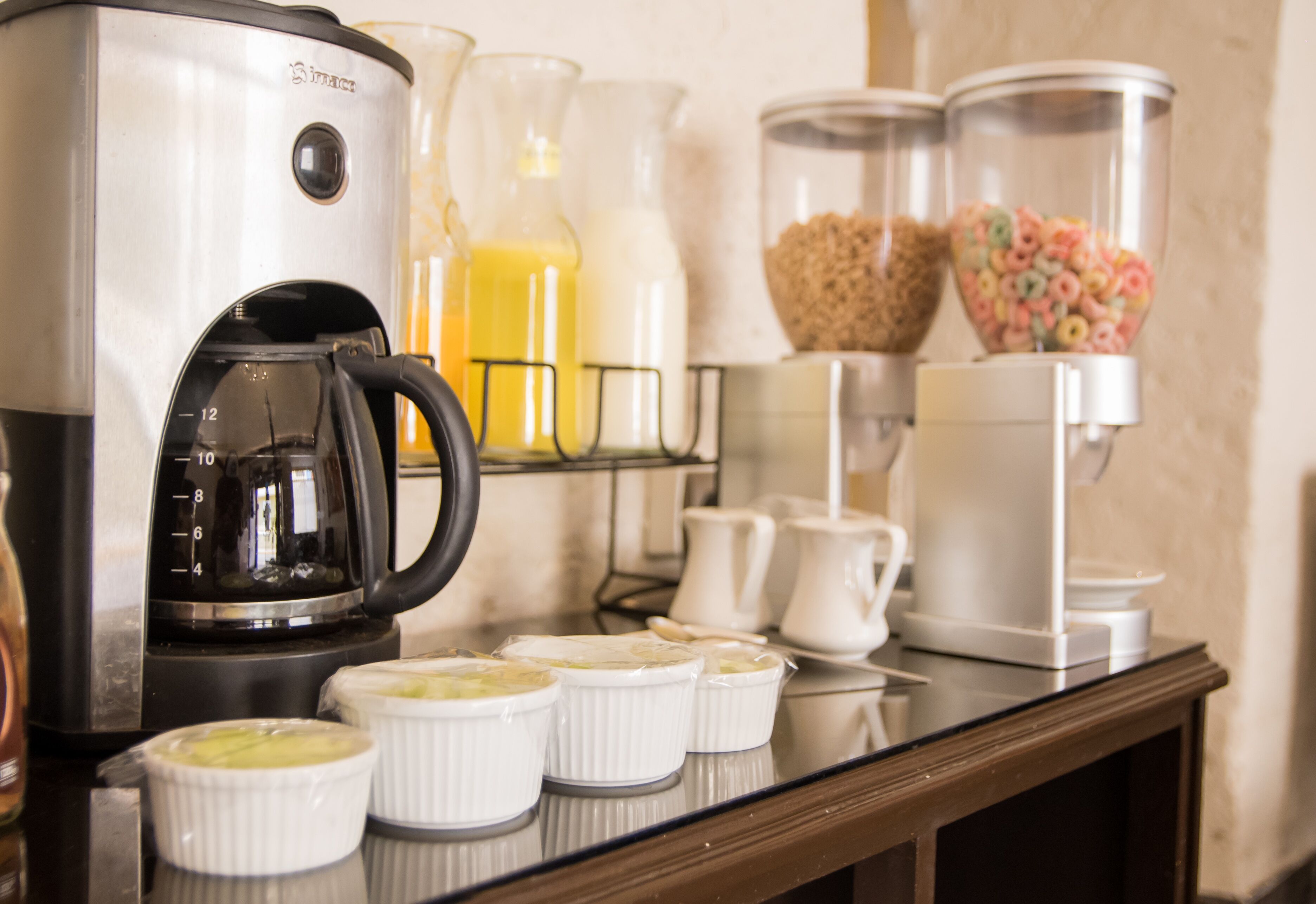 free daily self-service breakfast