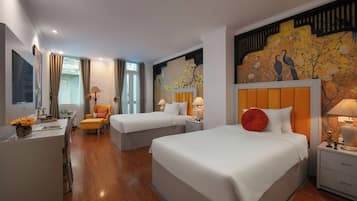 Junior Double or Twin Room, City View | 1 bedroom, premium bedding, pillow-top beds, minibar