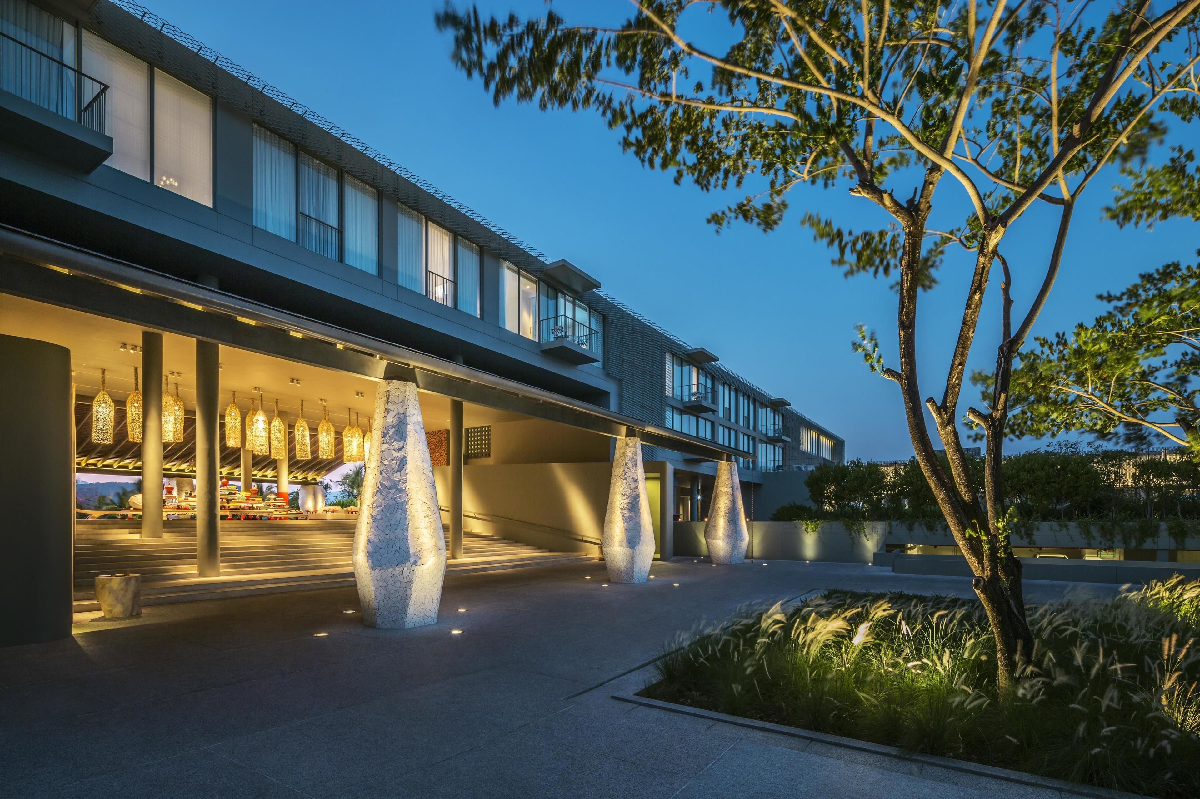 front of property – evening/night