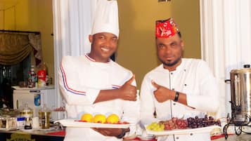 Breakfast, lunch, dinner served; international cuisine