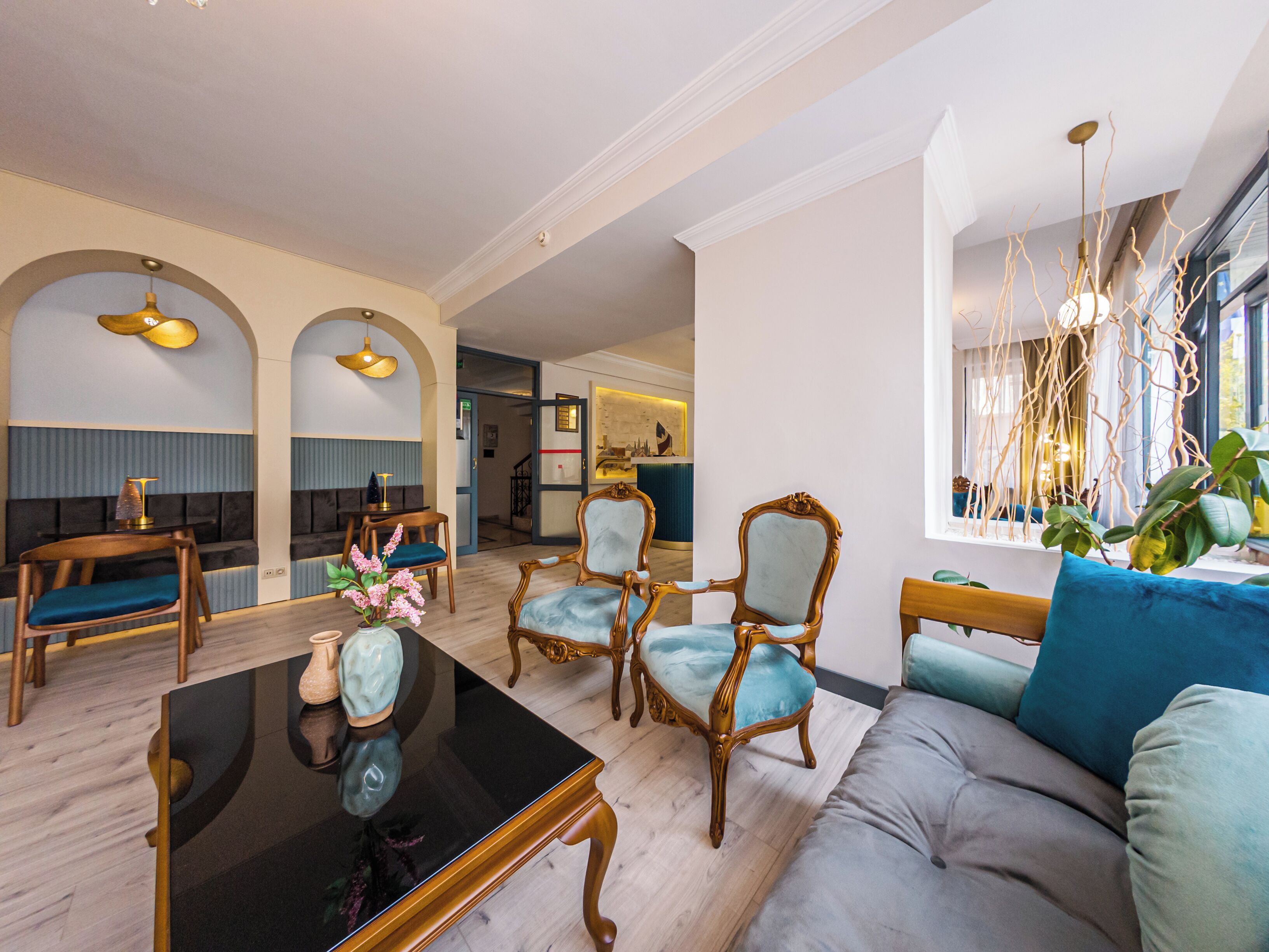 Zona de estar del vestíbulo