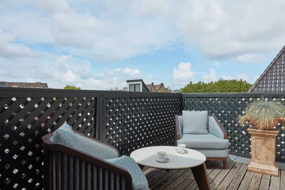 Grand kamer, 1 kingsize bed, balkon | Terras