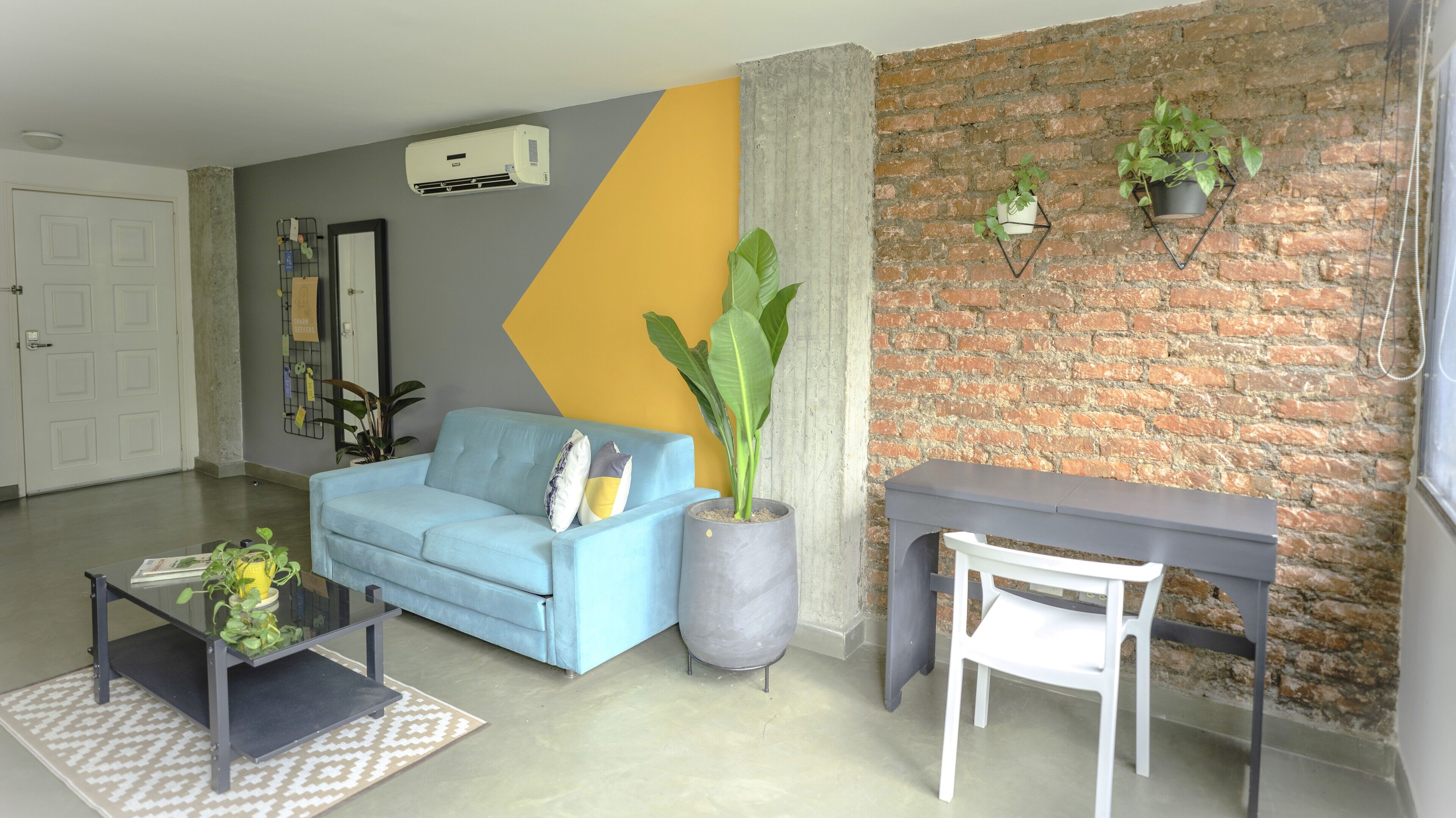 deluxe room, 2 double beds | living area | 42-inch smart tv with cable channels, tv, heated floors