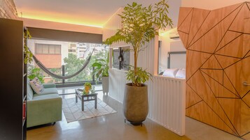 Deluxe Studio Suite, 1 Bedroom, City View | Premium bedding, minibar, in-room safe, blackout drapes