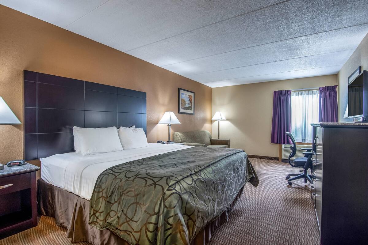 Standard Room, 1 King Bed, Non Smoking | In-room safe, desk, iron/ironing board, cribs (surcharge)