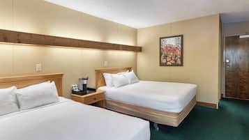 Deluxe Room, 2 Queen Beds | Desk, bed sheets