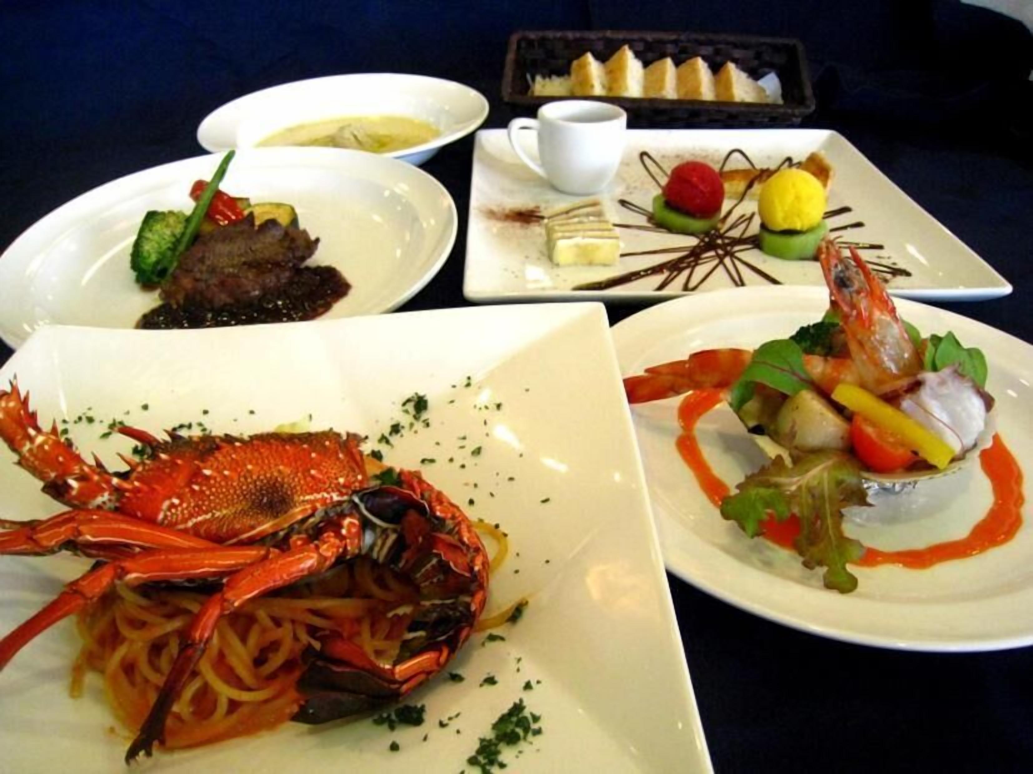 breakfast, lunch, dinner served; japanese cuisine, sea views