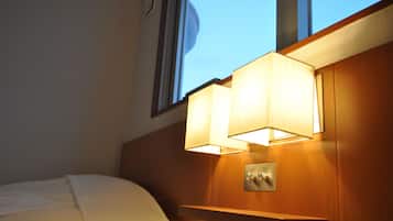 Desk, free WiFi, bed sheets