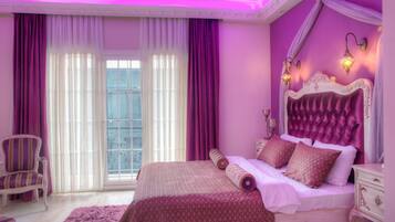 Free minibar items, in-room safe, desk, soundproofing