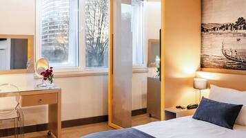 Estúdio | Roupas de cama premium, frigobar, cofres nos quartos