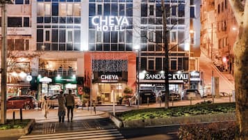 Front of property – evening/night