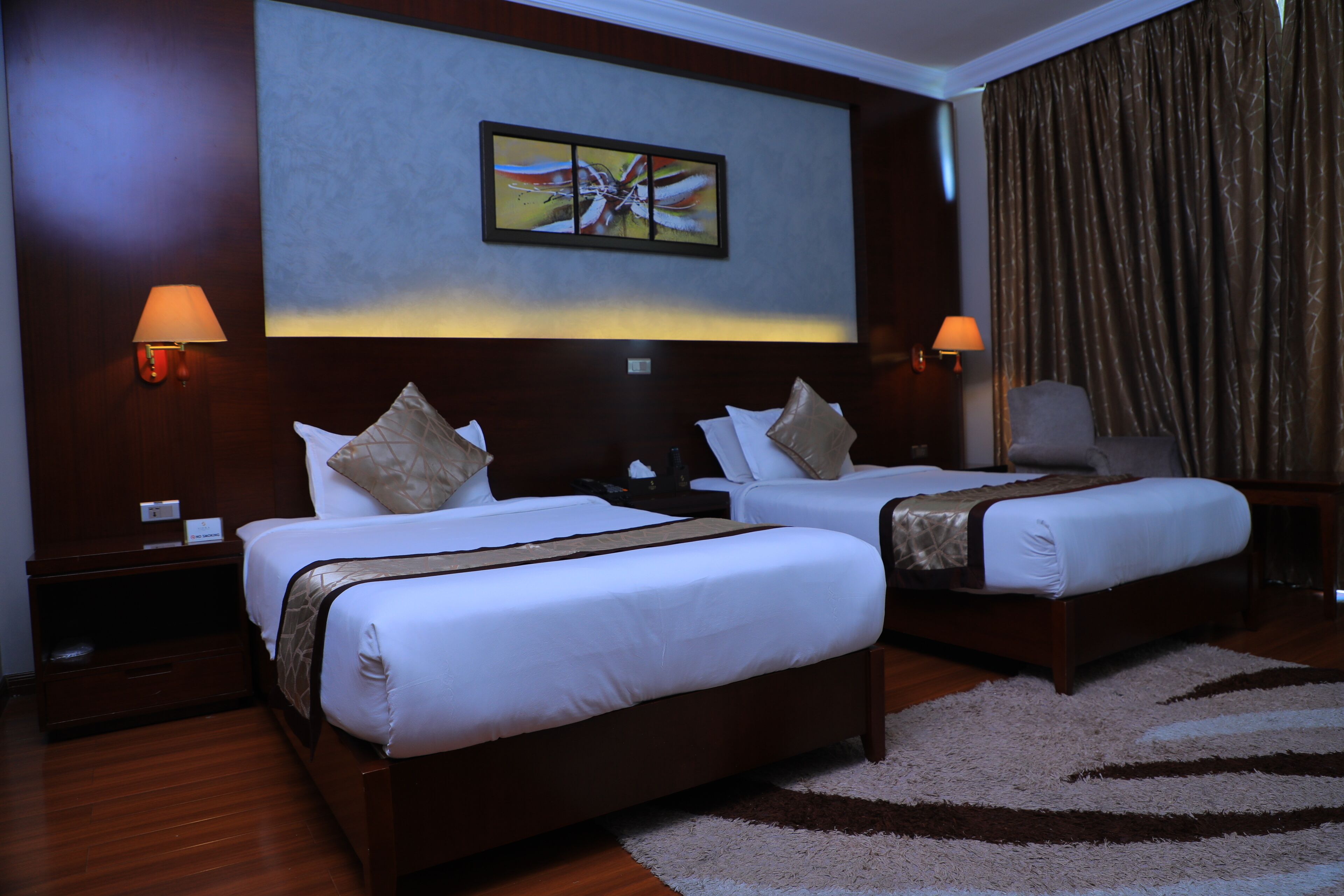 down duvets, pillow-top beds, minibar, in-room safe