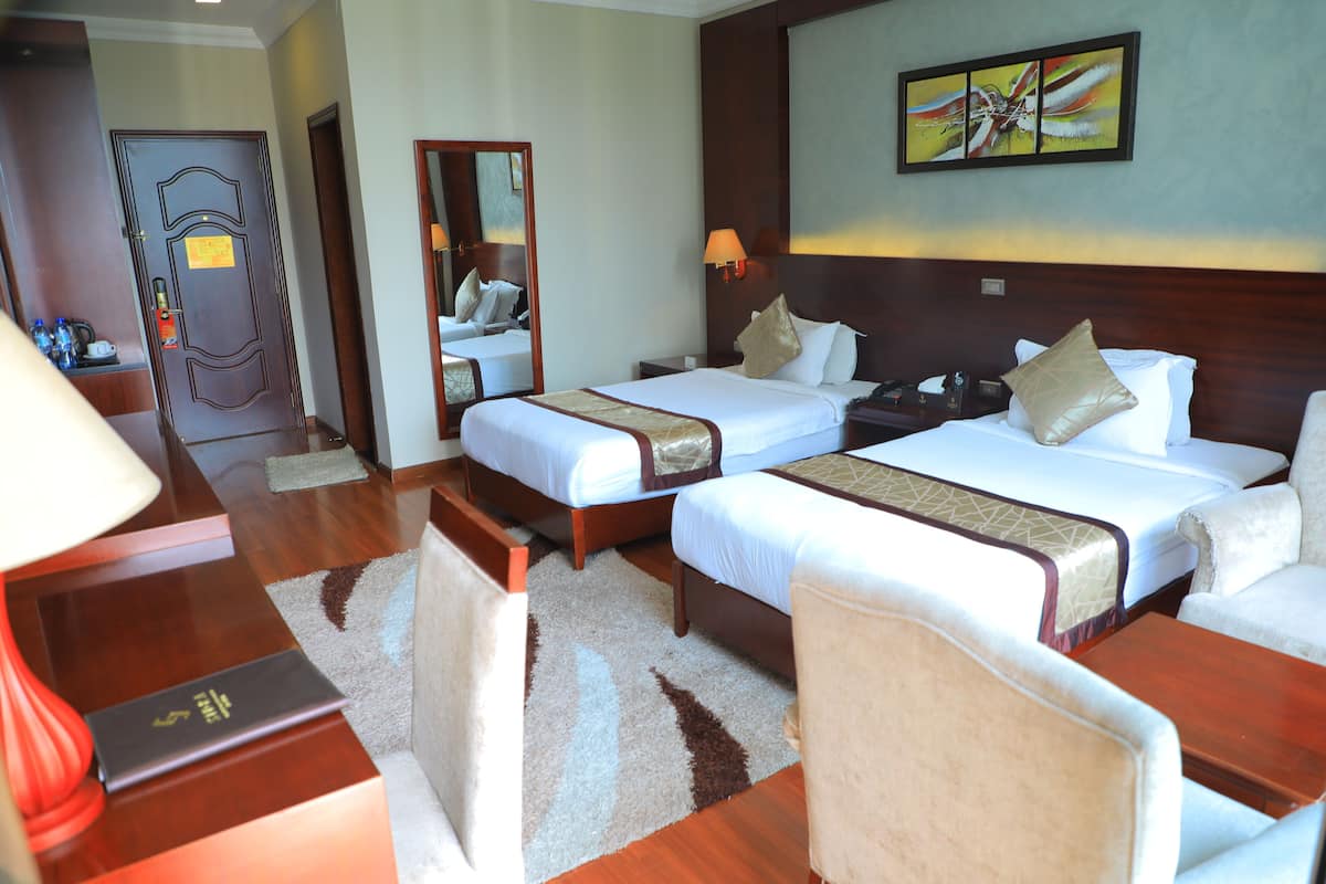 Down duvets, pillow-top beds, minibar, in-room safe
