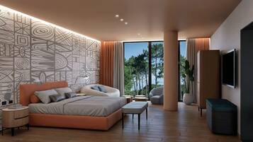 Ropa de cama de alta calidad, edredón y minibar