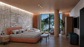 Premium bedding, down duvets, minibar, in-room safe