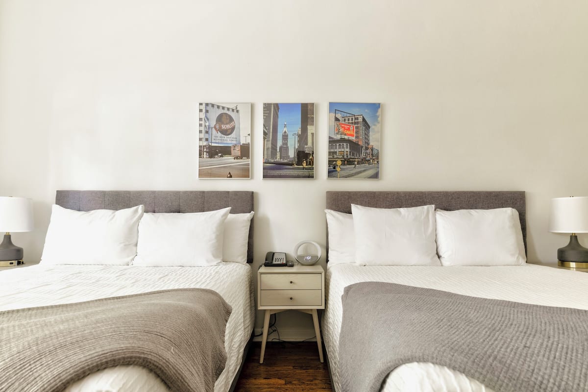 Classic Room, 2 Queen Beds | 2 bedrooms, iron/ironing board, free WiFi, bed sheets