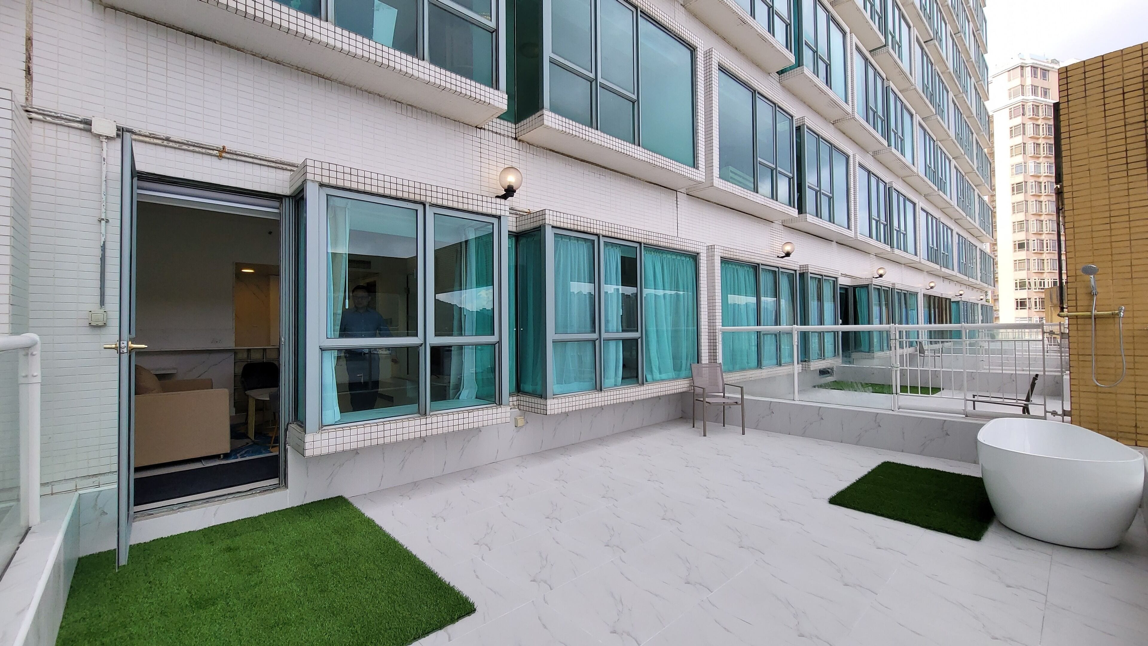 Chambre Familiale, balcon, vue mer (Suite) | Terrasse/Patio