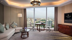 Premium bedding, down comforters, memory foam beds, minibar