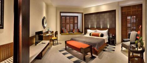 Premium bedding, minibar, in-room safe, desk