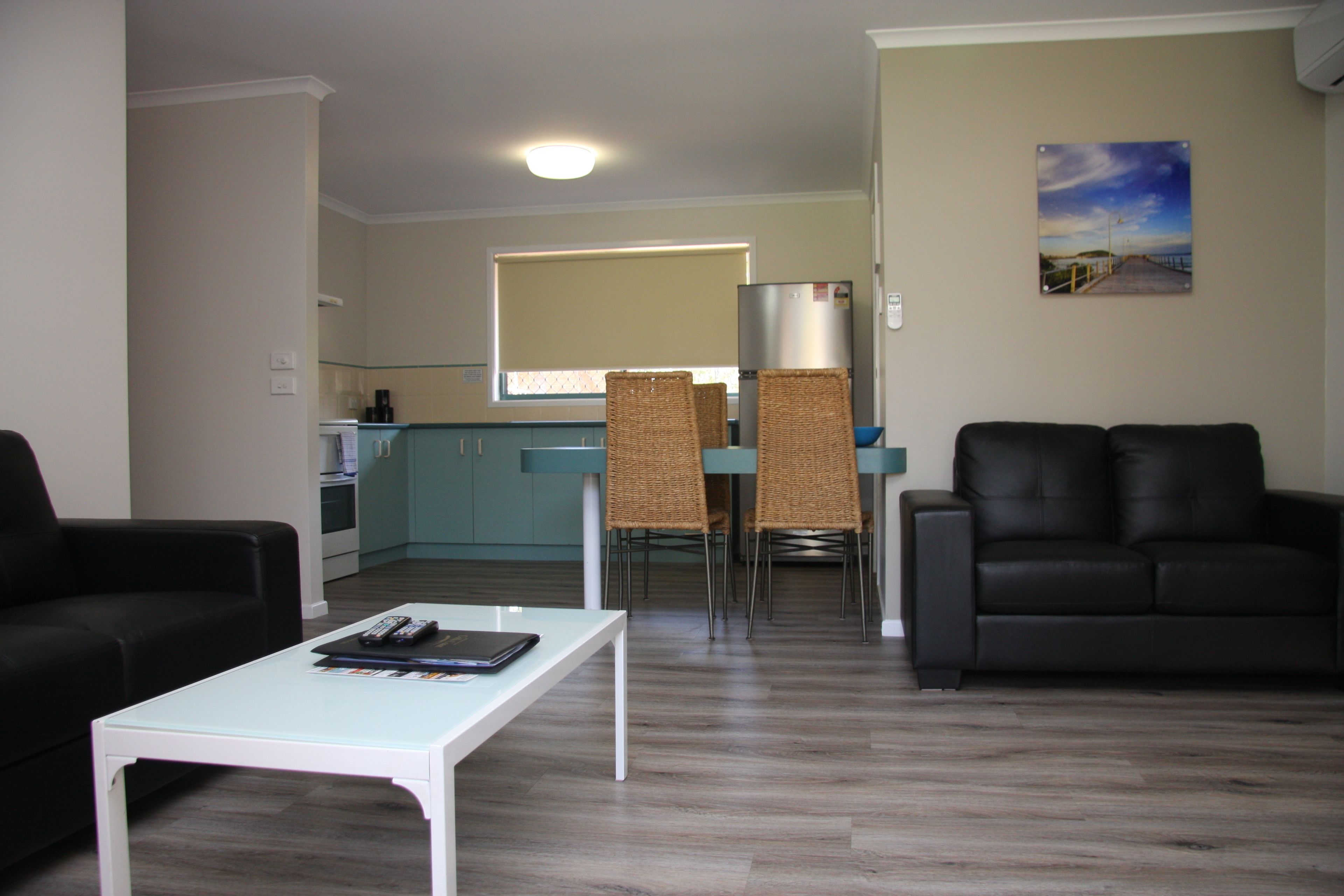 Wheelchair Friendly Two Bedroom Unit   | Living area | LCD TV, ping pong