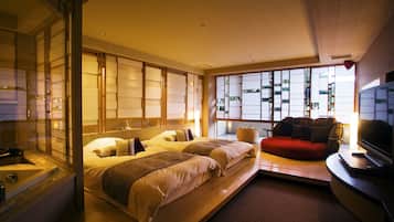 1 habitación y ropa de cama de alta calidad