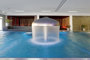 3 indoor pools, open 7:00 AM to 10:00 PM, pool loungers - Parkhotel CUP VITALIS - Adults Only (Bad Kissingen)
