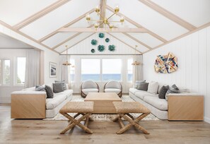 Cottage, 3 camere da letto, vista oceano | Area soggiorno | TV a schermo piatto, film pay-per-view