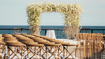 Área de bodas al aire libre