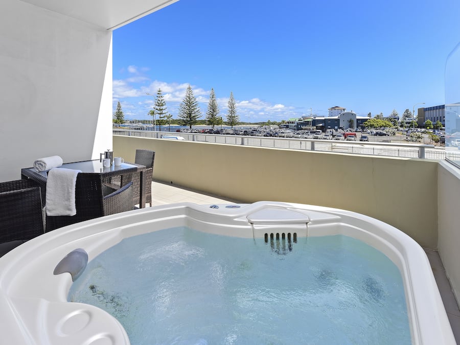 Uitzicht vanaf balkon