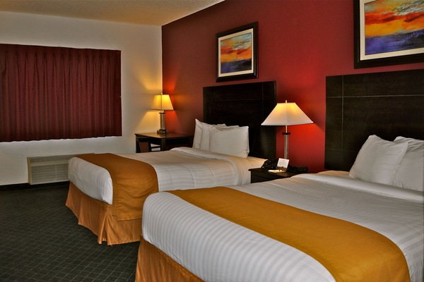 Room, 2 Queen Beds | Desk, iron/ironing board, rollaway beds (free), WiFi (free)