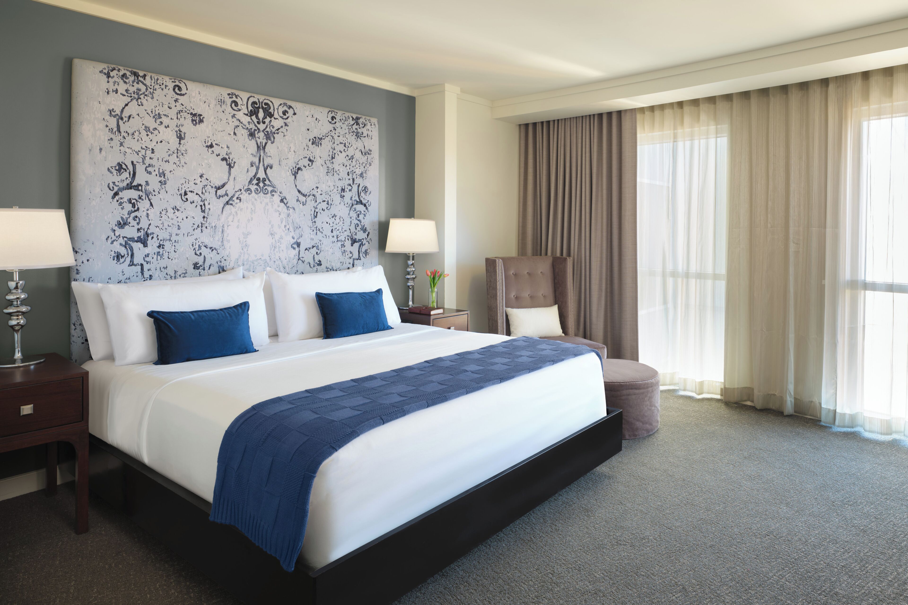 Egyptian cotton sheets, premium bedding, down duvets, memory-foam beds