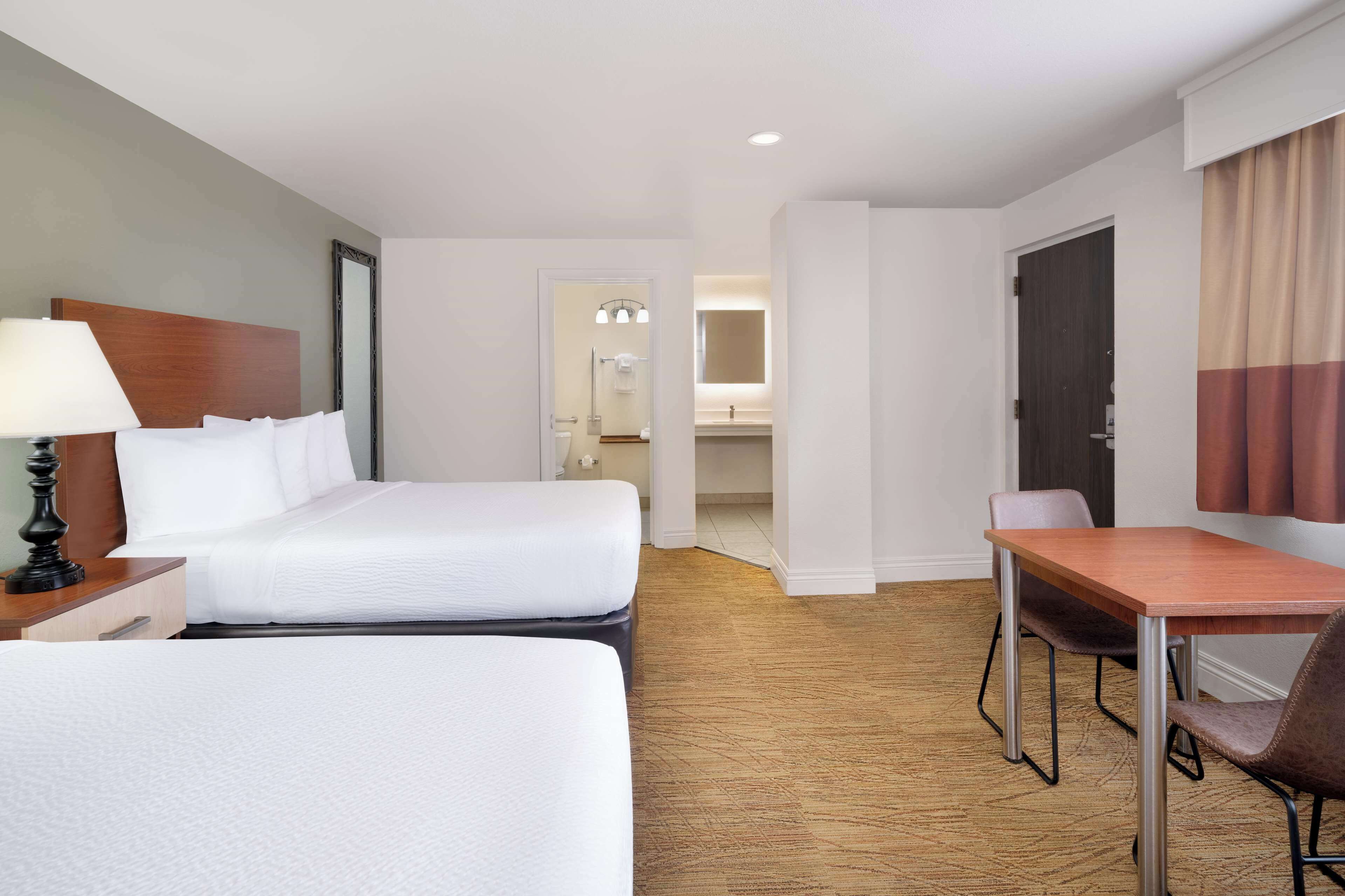 standard room, 2 queen beds, accessible, bathtub | premium bedding, pillow-top beds, in-room safe, laptop workspace