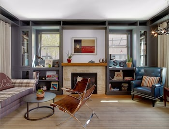 Hotel entrance and lobby at Lone Star Court, by Valencia Hotel Collection