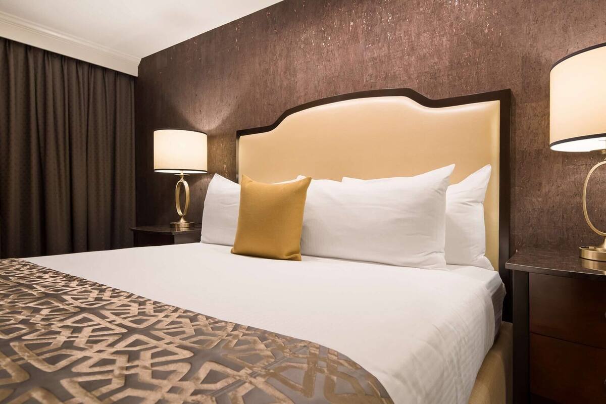 1 habitación y ropa de cama de alta calidad