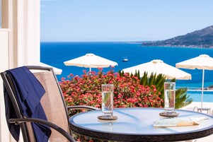 Poolfront Double Room with Sea View | Balcony view