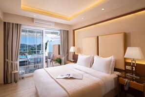 스위트, 전용 수영장, 바다 전망 | 필로우탑 침대, 객실 내 금고, 책상, 암막 커튼