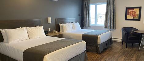 Superior Room, 2 Queen Beds (Plus) | Desk, laptop workspace, blackout curtains, iron/ironing board