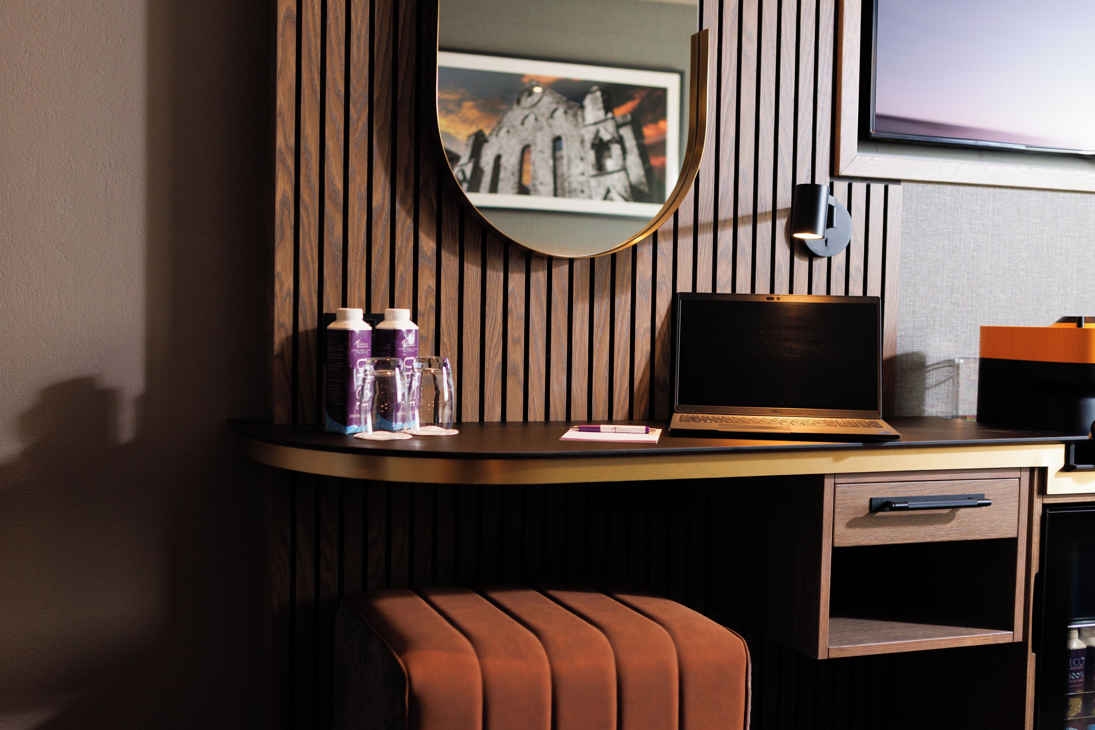 executive double room | premium bedding, desk, laptop workspace, blackout curtains