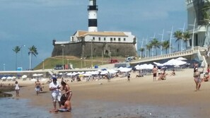 Vlak bij het strand