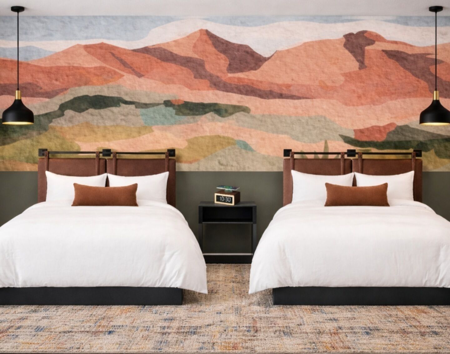 Standard Room, 2 Queen Beds | Down comforters, bed sheets