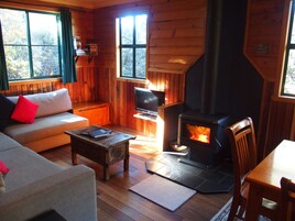 Family Cabin, 2 Bedrooms | Living area | TV, DVD player