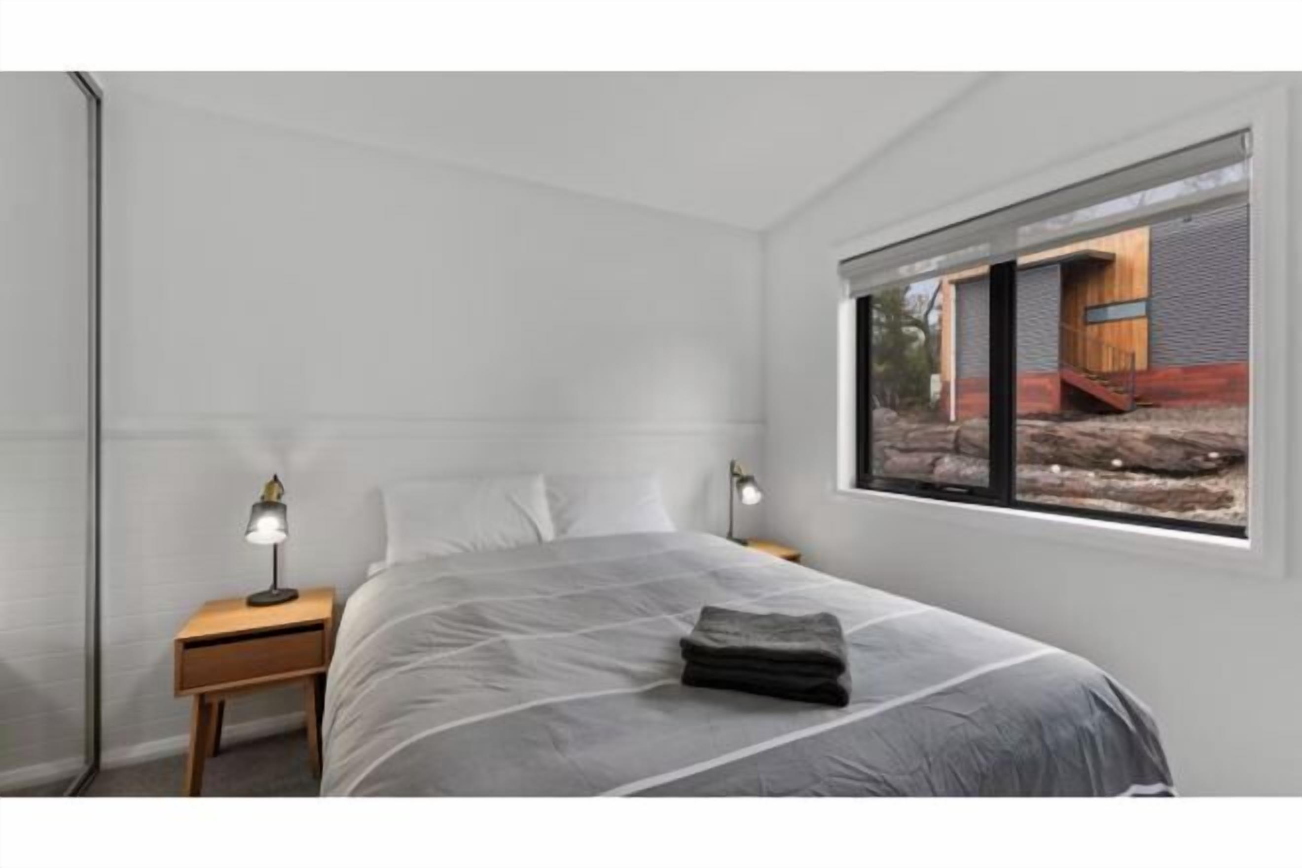 Blackout curtains, bed sheets