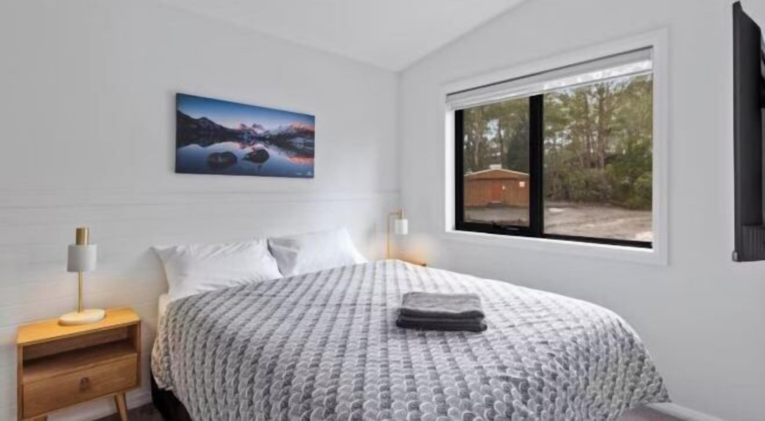 Blackout curtains, bed sheets