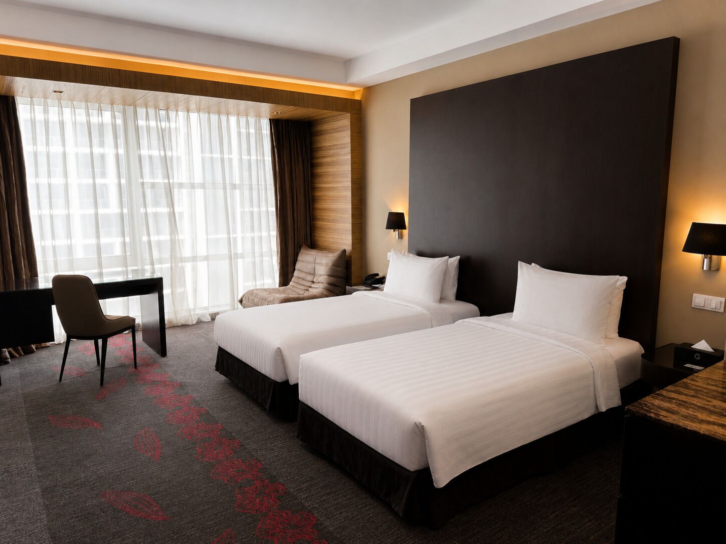 Superior Room, 2 Twin Beds | In-room safe, desk, laptop workspace, blackout drapes