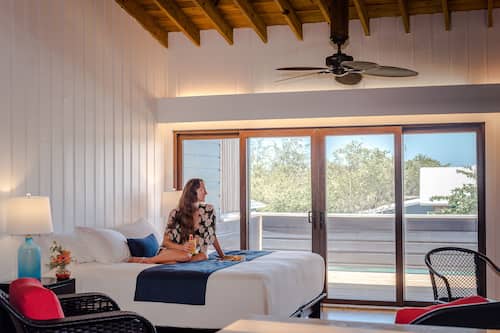 Studio, Ocean View | Premium bedding, in-room safe, iron/ironing board, free WiFi