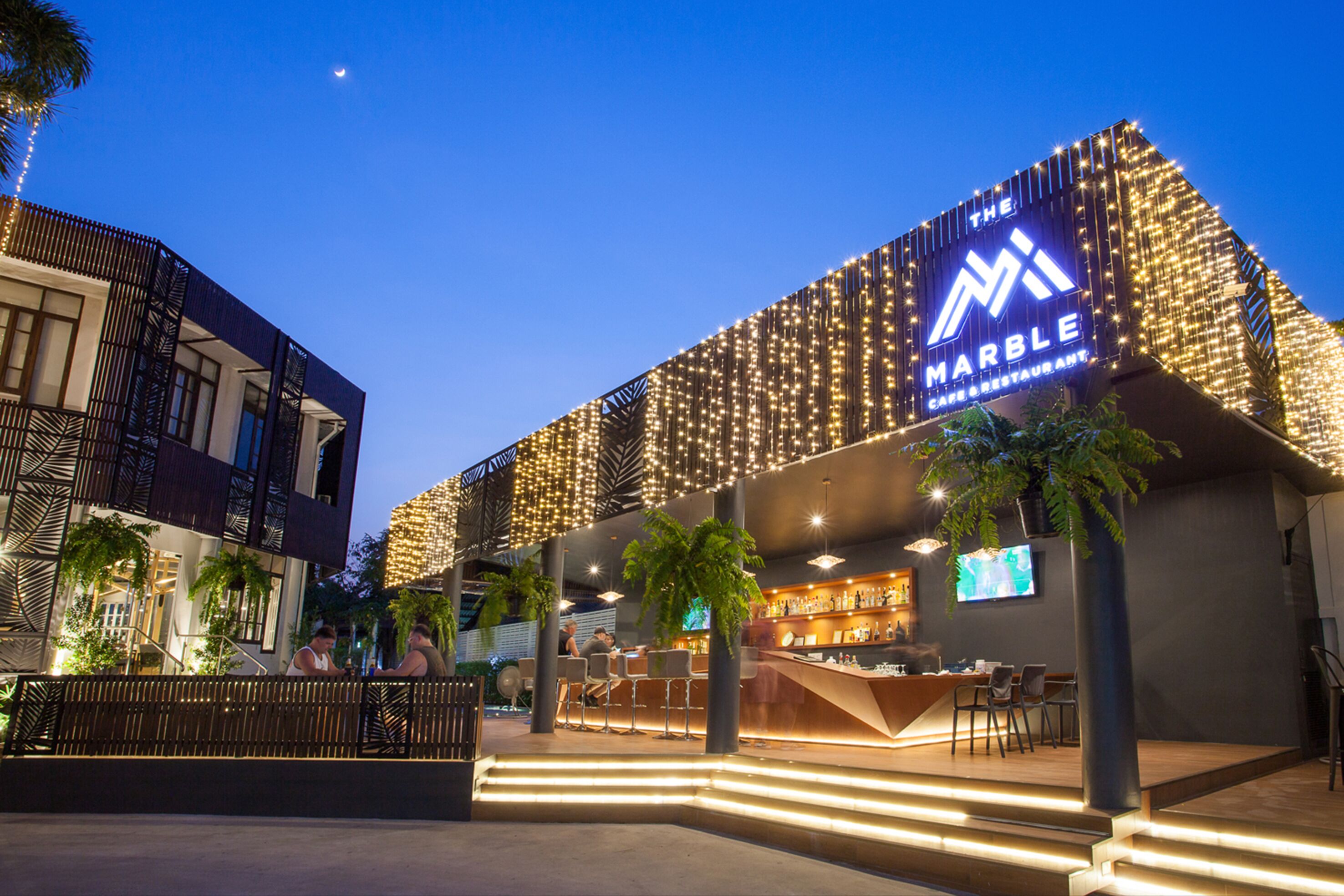 front of property – evening/night