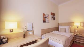 In-room safe, desk, soundproofing, iron/ironing board (on request)