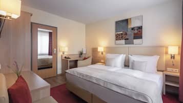In-room safe, desk, soundproofing, iron/ironing board (on request)