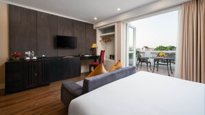 Deluxe Suite, 1 Queen Bed, Balcony, City View | Balcony view - Beryl Charm Hotel & Spa (Hanoi)