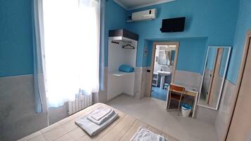 Double Room | Frette Italian sheets, premium bedding, desk, laptop workspace